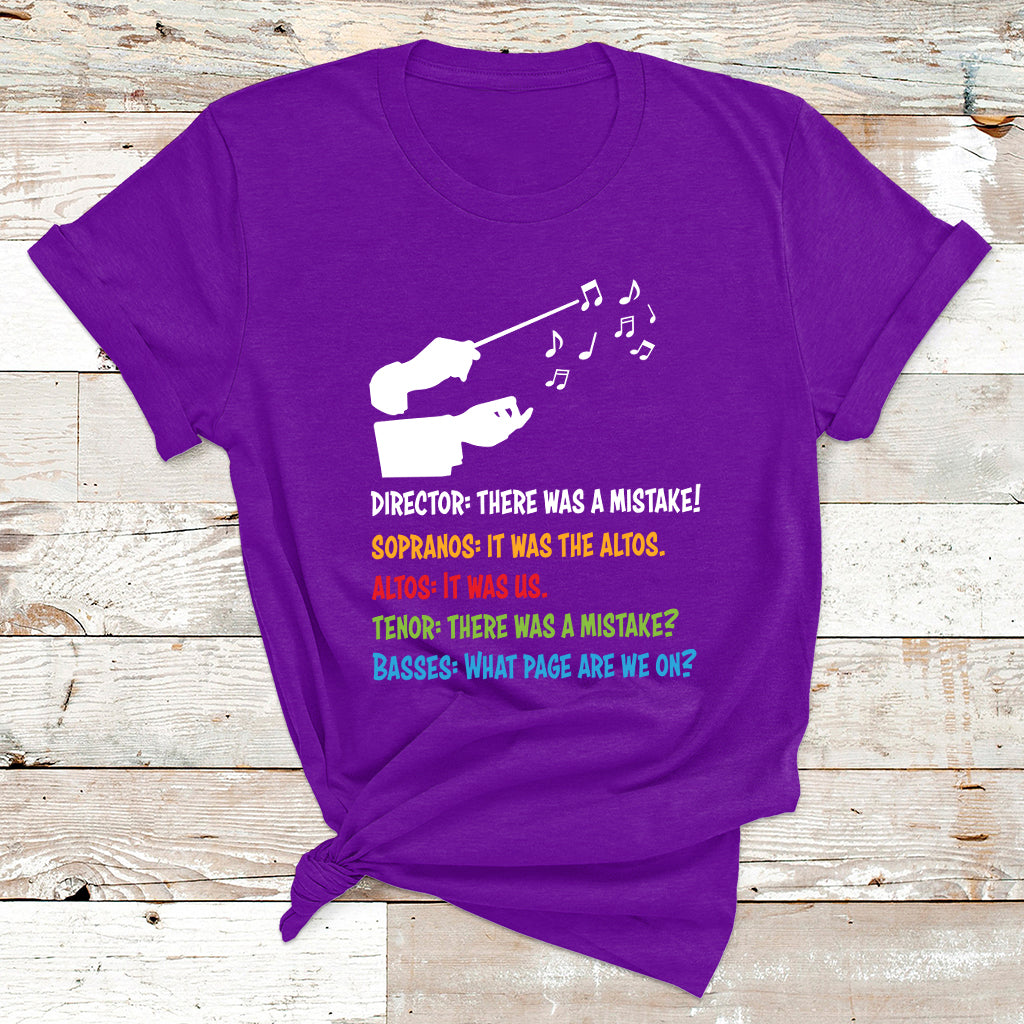 Funny Choir Director Soprano Alto Tenor Bass T Shirt - Wonder Print Shop