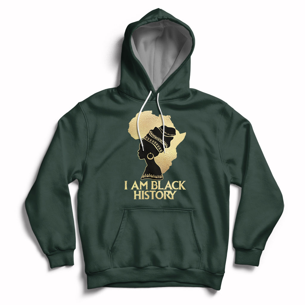 I Am Black History Month African American For Womens Girls Hoodie - Wonder Print Shop