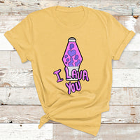 Funny I Lava You Couples Valentines Day Lava Lamp T Shirt - Wonder Print Shop