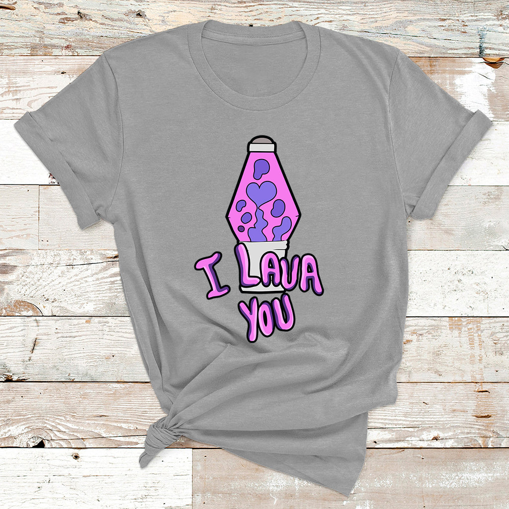 Funny I Lava You Couples Valentines Day Lava Lamp T Shirt - Wonder Print Shop