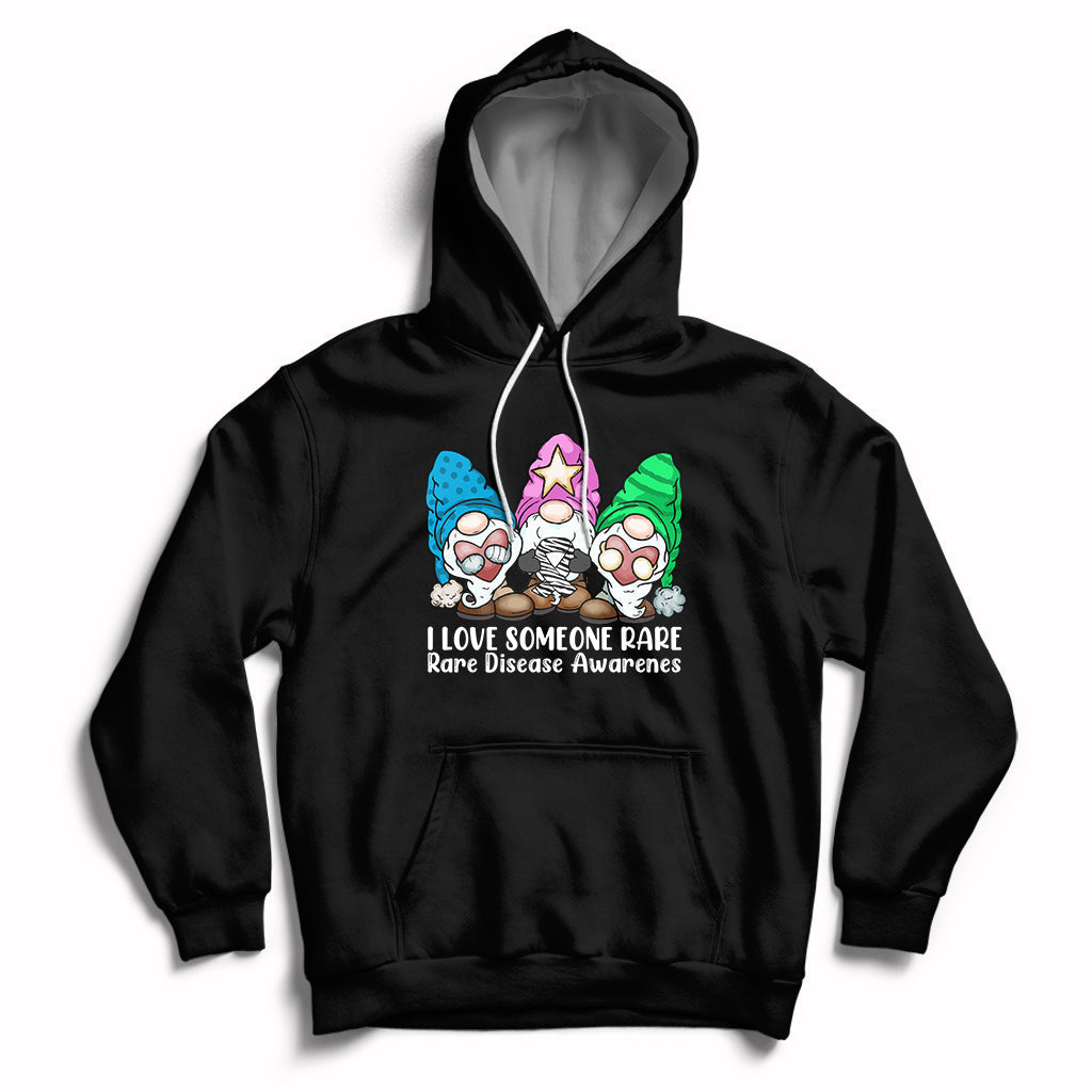 I Love Someone Rare Zebra Ribbon Zebra Disease Awareness Hoodie - Wonder Print Shop