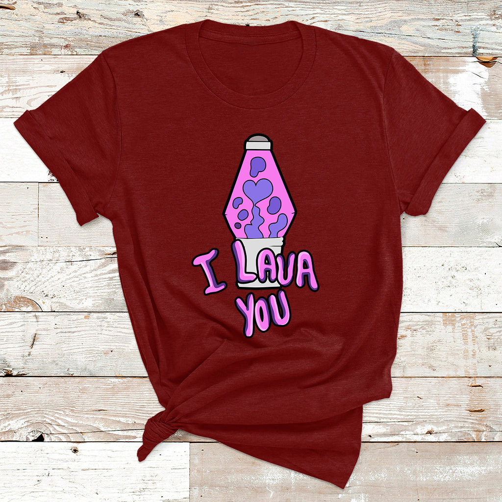 Funny I Lava You Couples Valentines Day Lava Lamp T Shirt - Wonder Print Shop