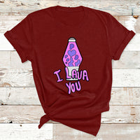 Funny I Lava You Couples Valentines Day Lava Lamp T Shirt - Wonder Print Shop