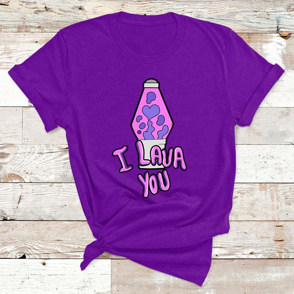 Funny I Lava You Couples Valentines Day Lava Lamp T Shirt - Wonder Print Shop
