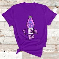 Funny I Lava You Couples Valentines Day Lava Lamp T Shirt - Wonder Print Shop