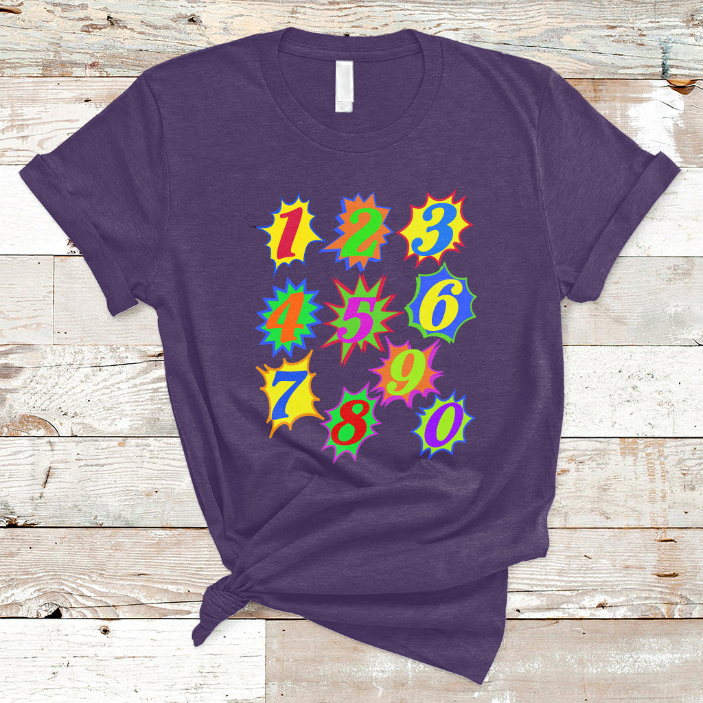 Number Day Math Day Numbers Costume Let's Have Fun With The Numbers T-Shirt - Wonder Print Shop