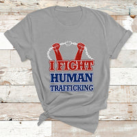 I Fight Human Trafficking Awareness Modern Slavery Day T Shirt - Wonder Print Shop