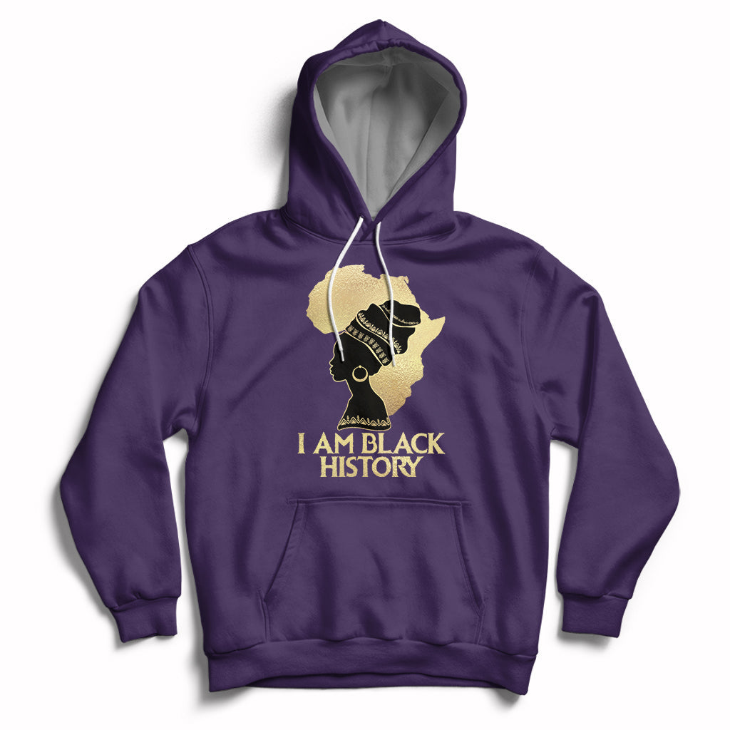 I Am Black History Month African American For Womens Girls Hoodie - Wonder Print Shop