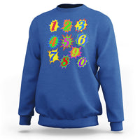 Number Day Math Day Numbers Costume Let's Have Fun With The Numbers Sweatshirt - Wonder Print Shop
