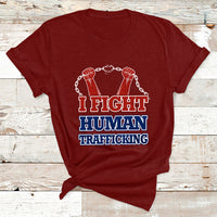 I Fight Human Trafficking Awareness Modern Slavery Day T Shirt - Wonder Print Shop