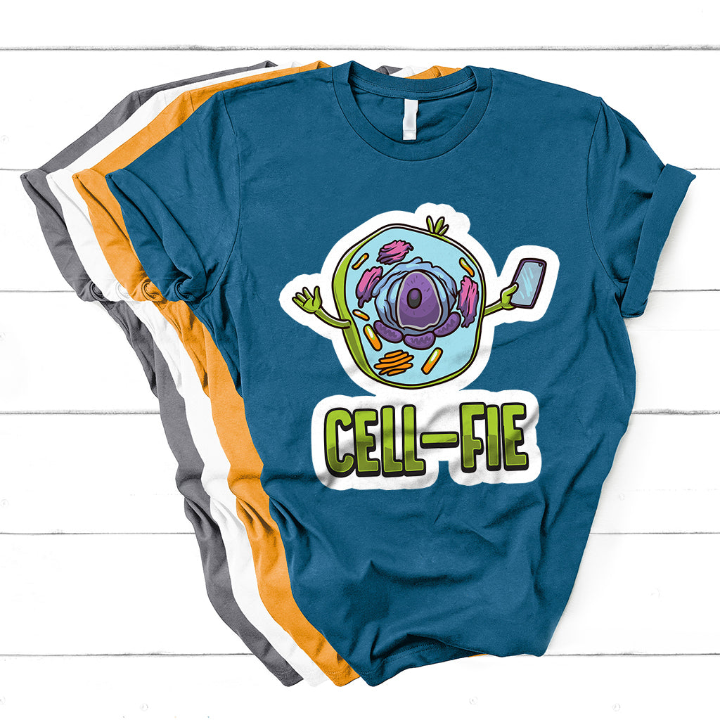 Cell Fie Funny Science Biology Teacher T Shirt - Wonder Print Shop