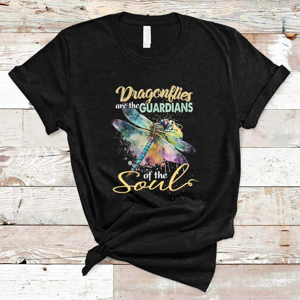 Dragonflies Are The Guardians Of The Soul Embrace Change T Shirt - Wonder Print Shop