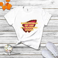 Funny Sarcastic Burrowhead My Ass Mock T Shirt - Wonder Print Shop