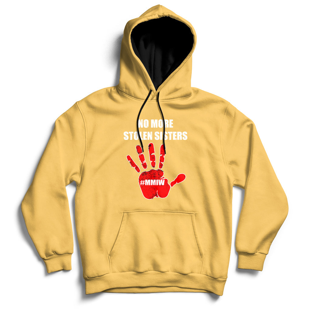 No More Stolen Sisters Native American Stop Mmiw Red Hand Hoodie - Wonder Print Shop