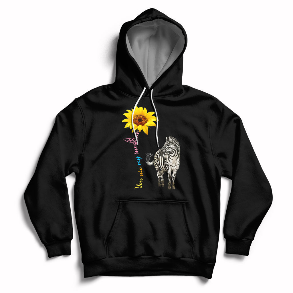 Zebra You Are My Sunshine Rare Disease Warrior Rare Disease Awareness Hoodie - Wonder Print Shop