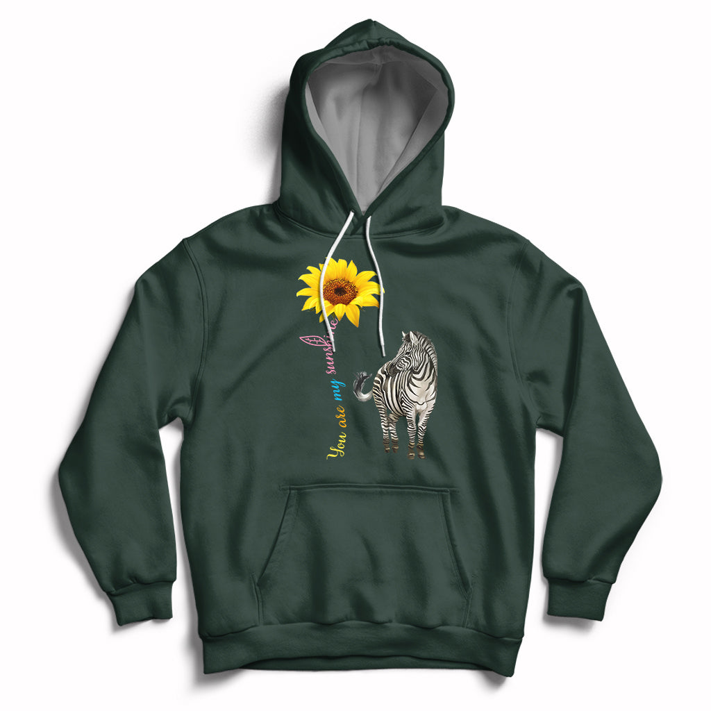 Zebra You Are My Sunshine Rare Disease Warrior Rare Disease Awareness Hoodie - Wonder Print Shop