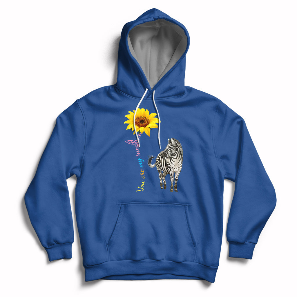 Zebra You Are My Sunshine Rare Disease Warrior Rare Disease Awareness Hoodie - Wonder Print Shop
