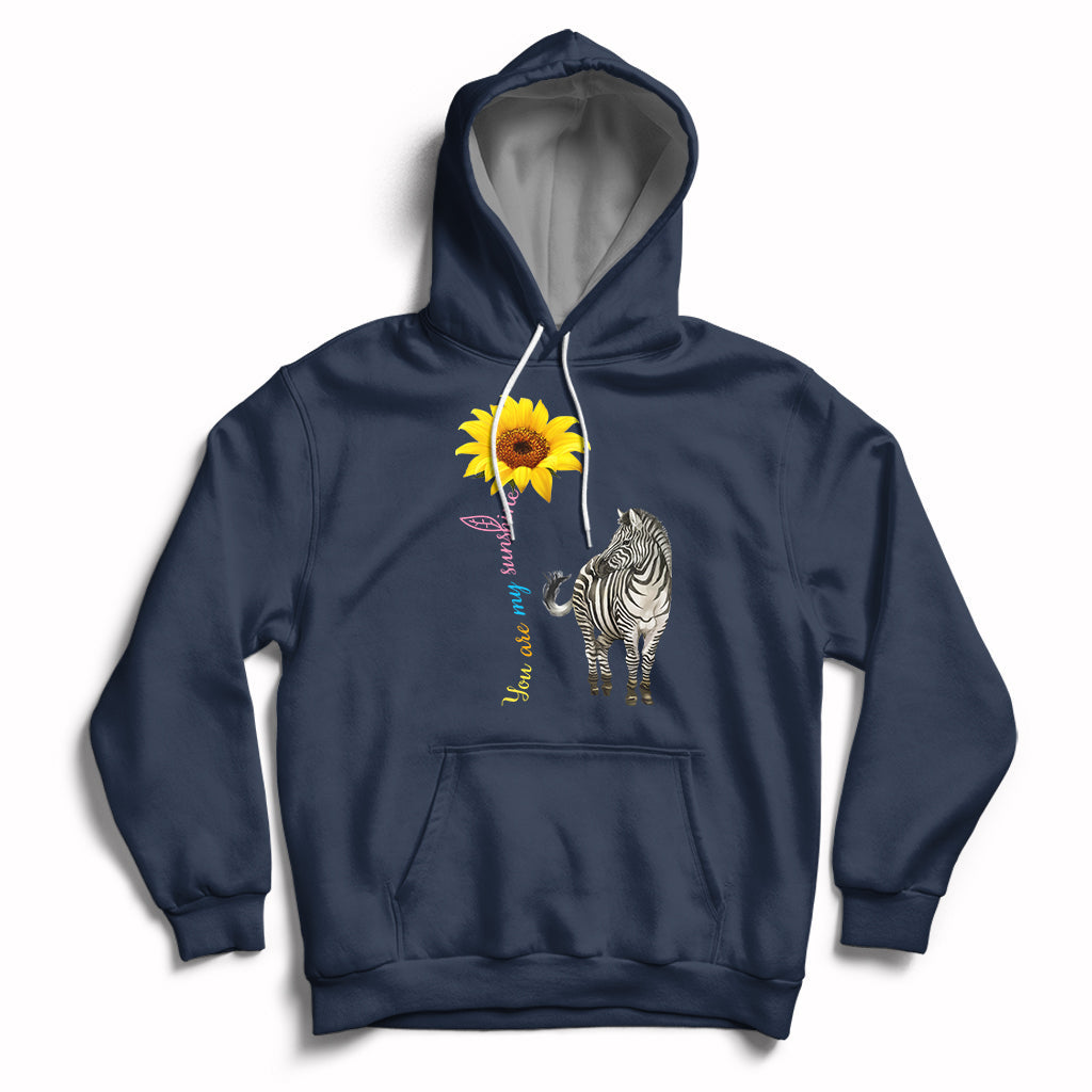 Zebra You Are My Sunshine Rare Disease Warrior Rare Disease Awareness Hoodie - Wonder Print Shop