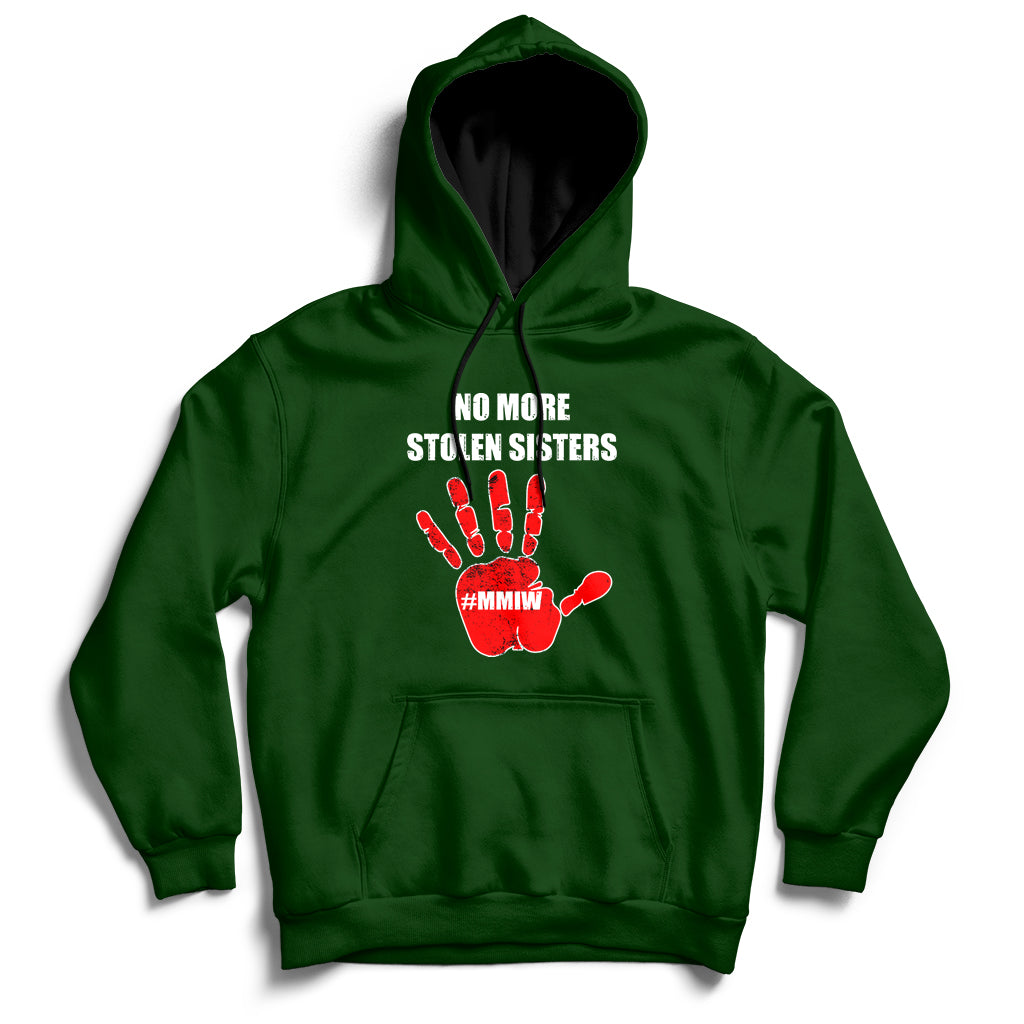 No More Stolen Sisters Native American Stop Mmiw Red Hand Hoodie - Wonder Print Shop