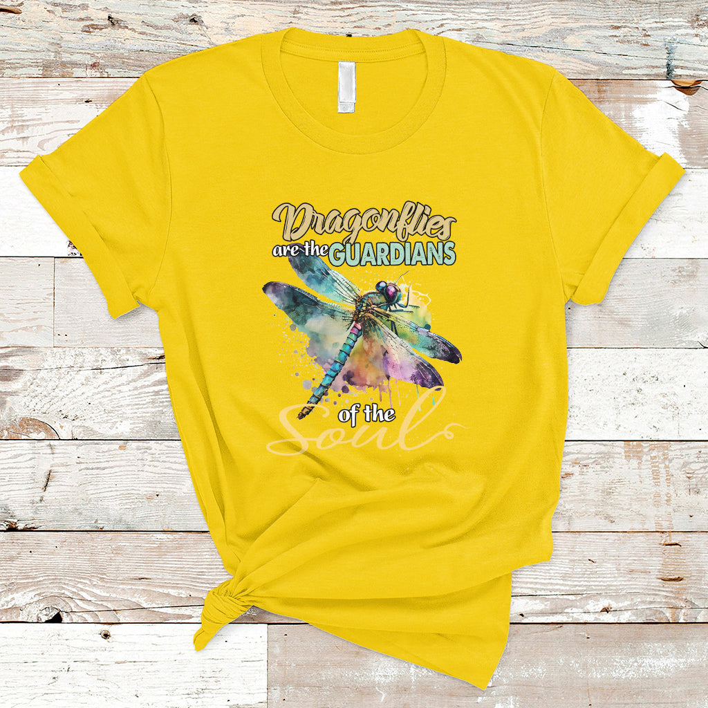 Dragonflies Are The Guardians Of The Soul Embrace Change T Shirt - Wonder Print Shop