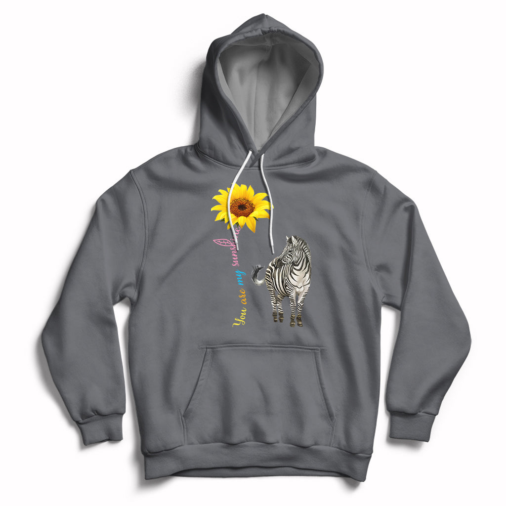 Zebra You Are My Sunshine Rare Disease Warrior Rare Disease Awareness Hoodie - Wonder Print Shop