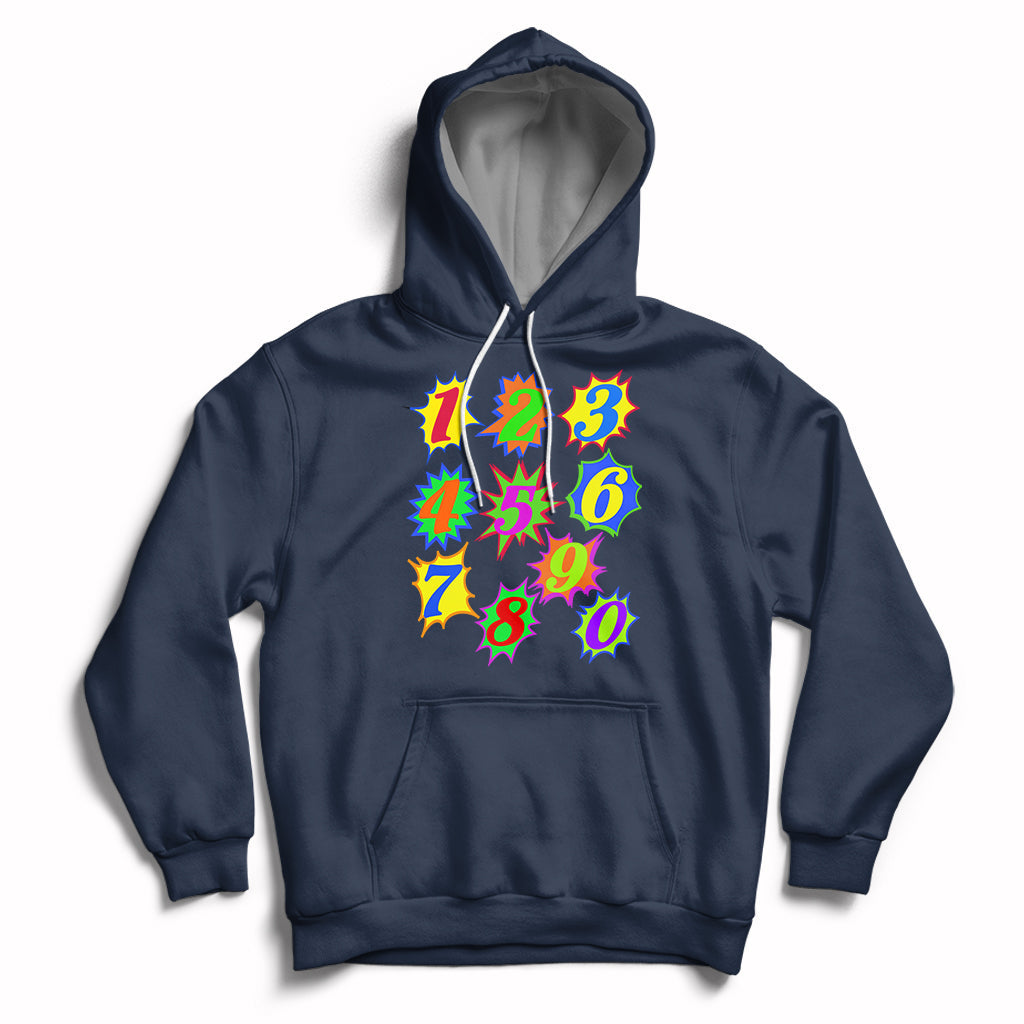 Number Day Math Day Numbers Costume Let's Have Fun With The Numbers Hoodie - Wonder Print Shop