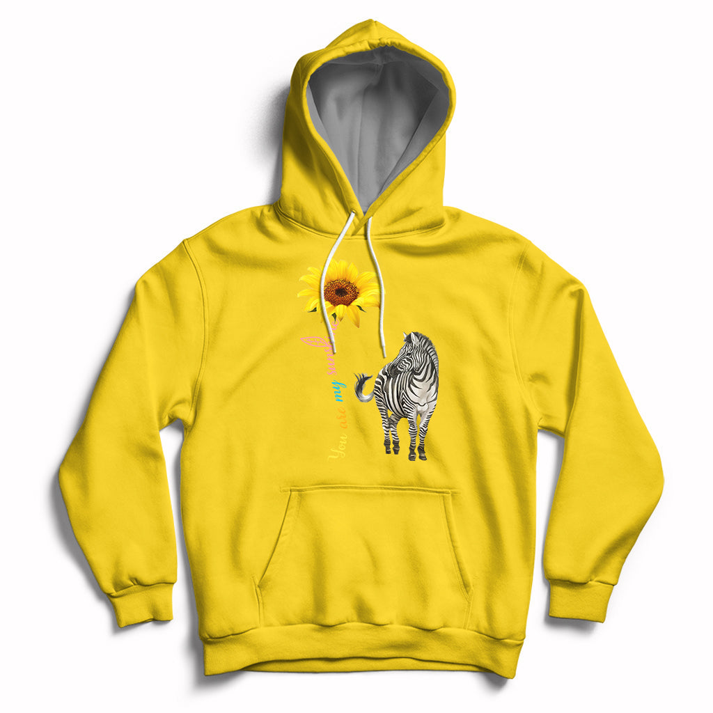 Zebra You Are My Sunshine Rare Disease Warrior Rare Disease Awareness Hoodie - Wonder Print Shop