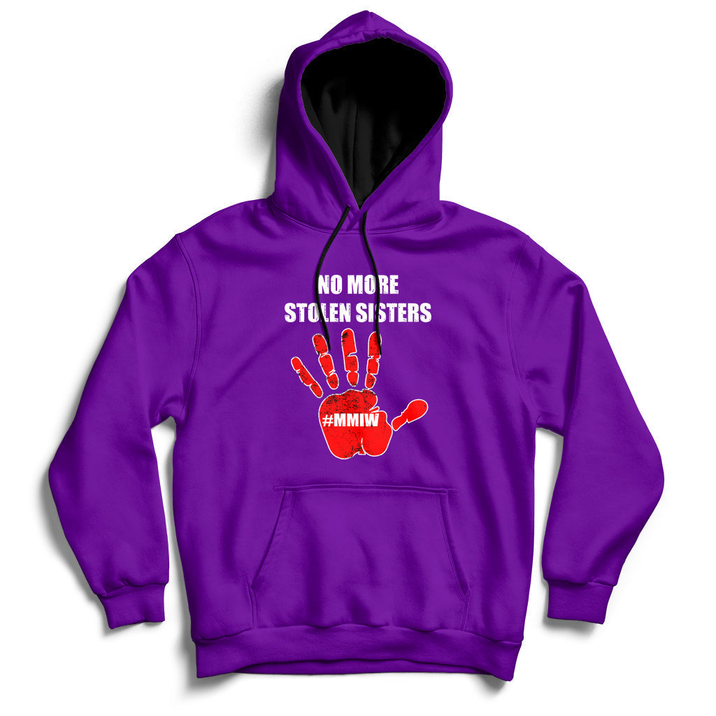 No More Stolen Sisters Native American Stop Mmiw Red Hand Hoodie - Wonder Print Shop