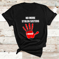 No More Stolen Sisters Native American Stop Mmiw Red Hand T Shirt - Wonder Print Shop
