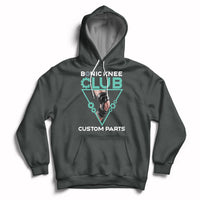 Bionic Knee Club Custom Parts Knee Replacement Mens Womens Hoodie - Wonder Print Shop