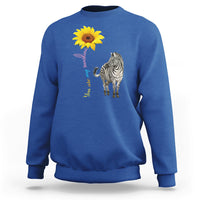 Zebra You Are My Sunshine Rare Disease Warrior Rare Disease Awareness Sweatshirt - Wonder Print Shop