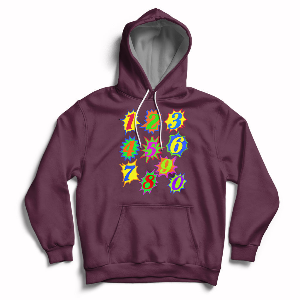 Number Day Math Day Numbers Costume Let's Have Fun With The Numbers Hoodie - Wonder Print Shop