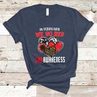 In February We Go Red Heart Disease Awareness Hope Love Cure T-Shirt - Wonder Print Shop