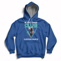 Bionic Knee Club Custom Parts Knee Replacement Mens Womens Hoodie - Wonder Print Shop