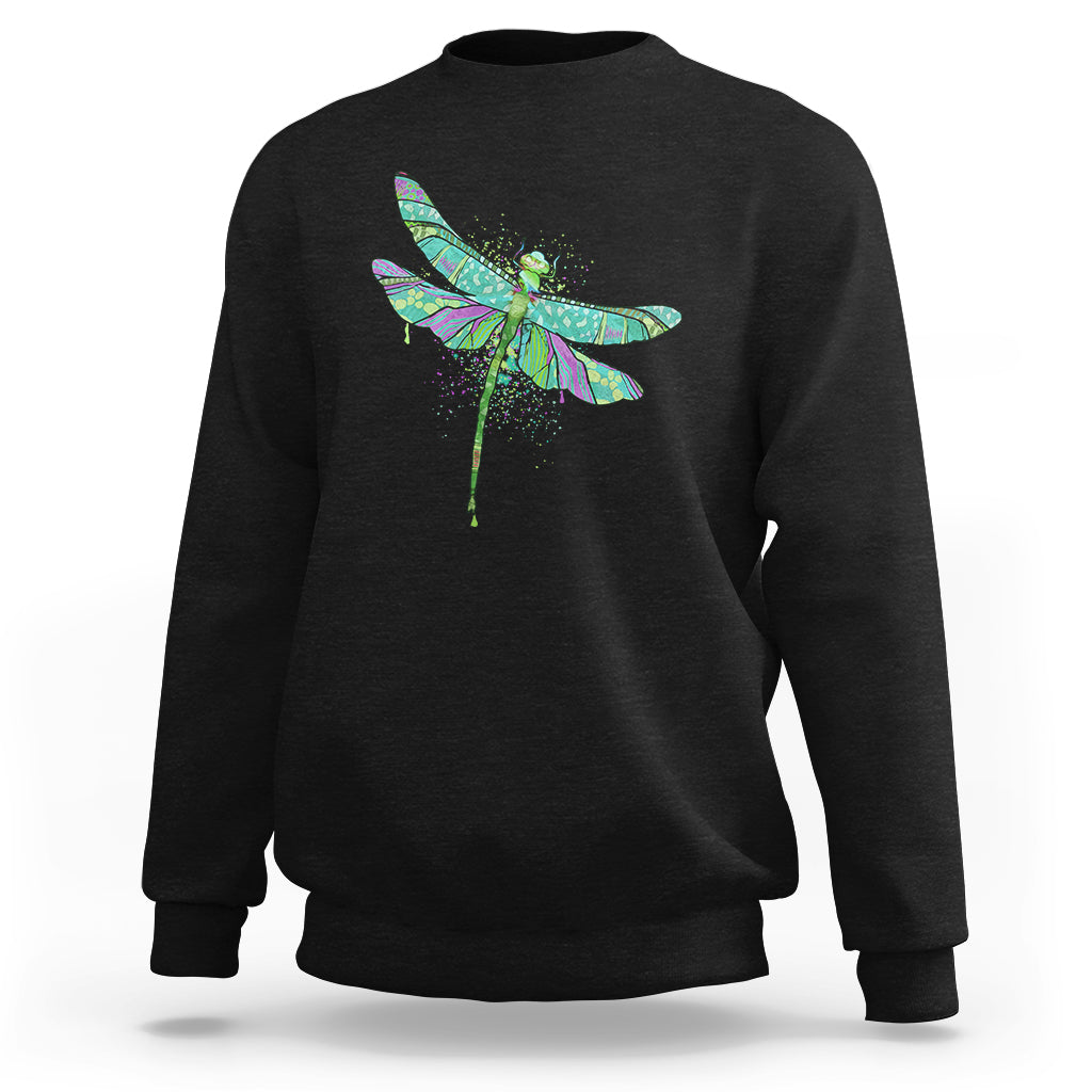 Beautiful Dragonfly Insect Lover Spiritual Inspirational Sweatshirt - Wonder Print Shop