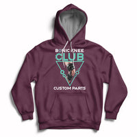 Bionic Knee Club Custom Parts Knee Replacement Mens Womens Hoodie - Wonder Print Shop