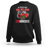 In February We Go Red Heart Disease Awareness Hope Love Cure Sweatshirt - Wonder Print Shop