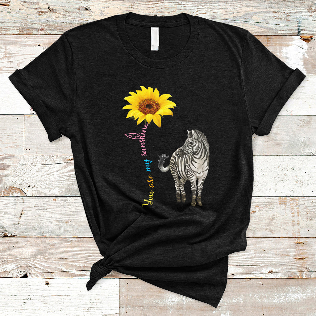 Zebra You Are My Sunshine Rare Disease Warrior Rare Disease Awareness T Shirt - Wonder Print Shop