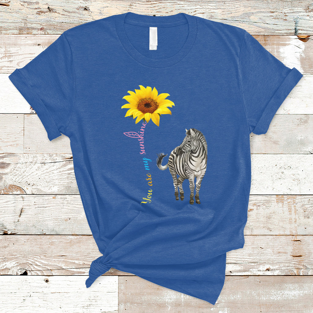 Zebra You Are My Sunshine Rare Disease Warrior Rare Disease Awareness T Shirt - Wonder Print Shop