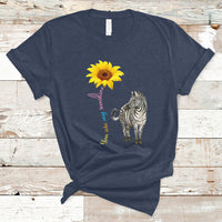 Zebra You Are My Sunshine Rare Disease Warrior Rare Disease Awareness T Shirt - Wonder Print Shop