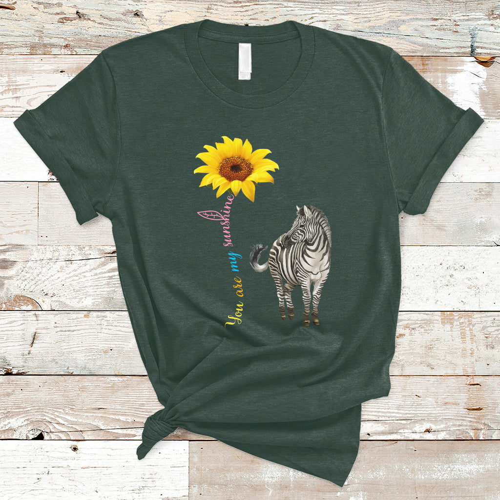 Zebra You Are My Sunshine Rare Disease Warrior Rare Disease Awareness T Shirt - Wonder Print Shop