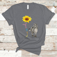 Zebra You Are My Sunshine Rare Disease Warrior Rare Disease Awareness T Shirt - Wonder Print Shop