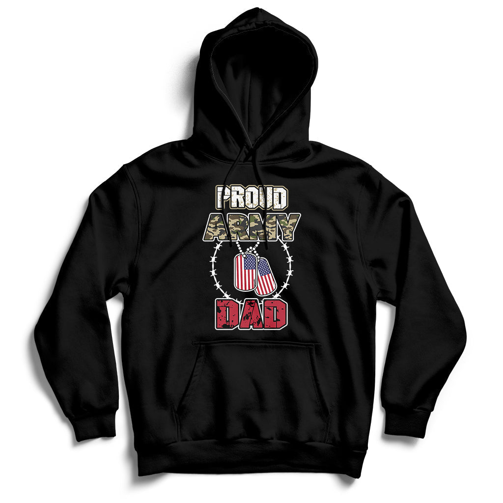 Proud Army Family Shirts Cool USA Navy Dad Mom Hoodie - Wonder Print Shop