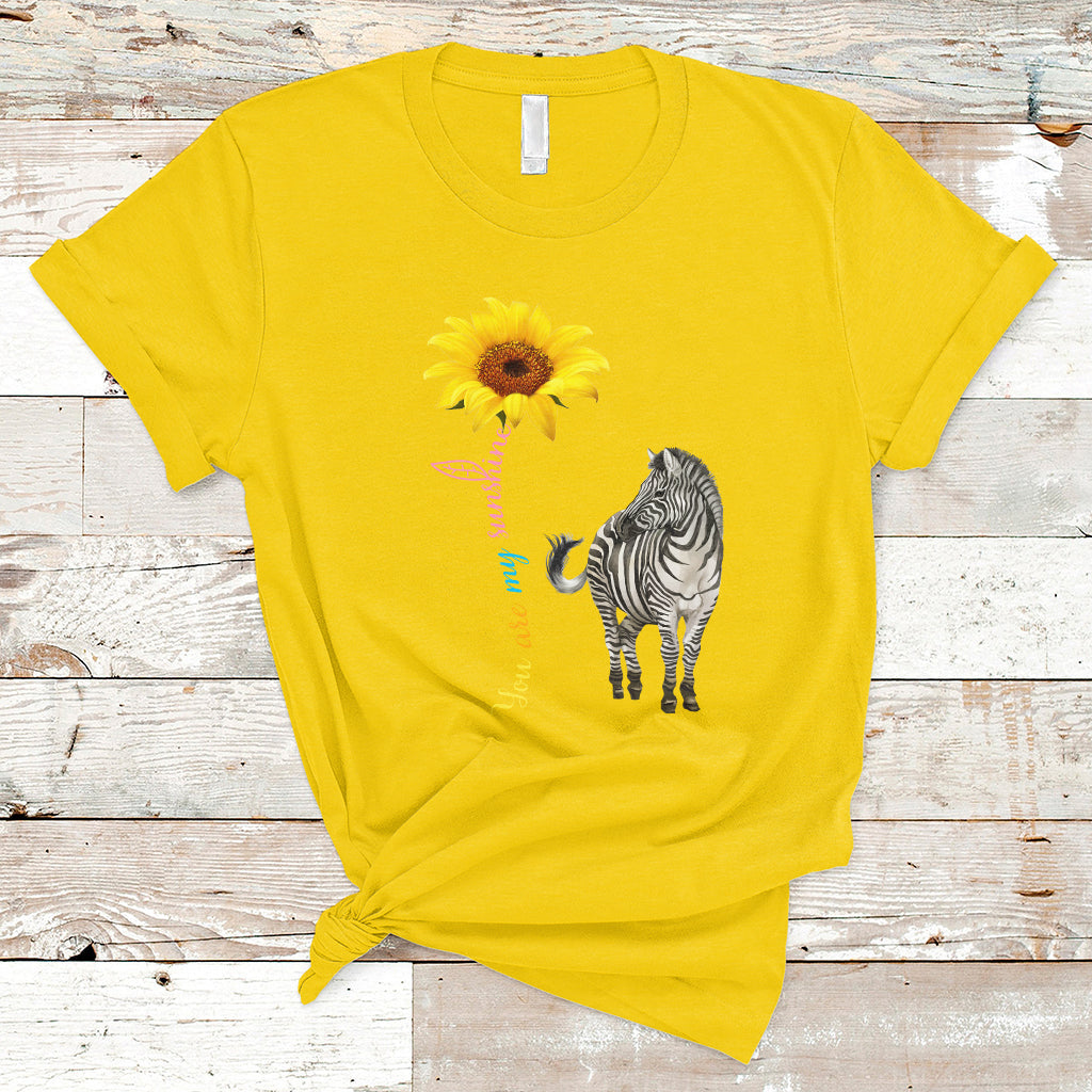 Zebra You Are My Sunshine Rare Disease Warrior Rare Disease Awareness T Shirt - Wonder Print Shop