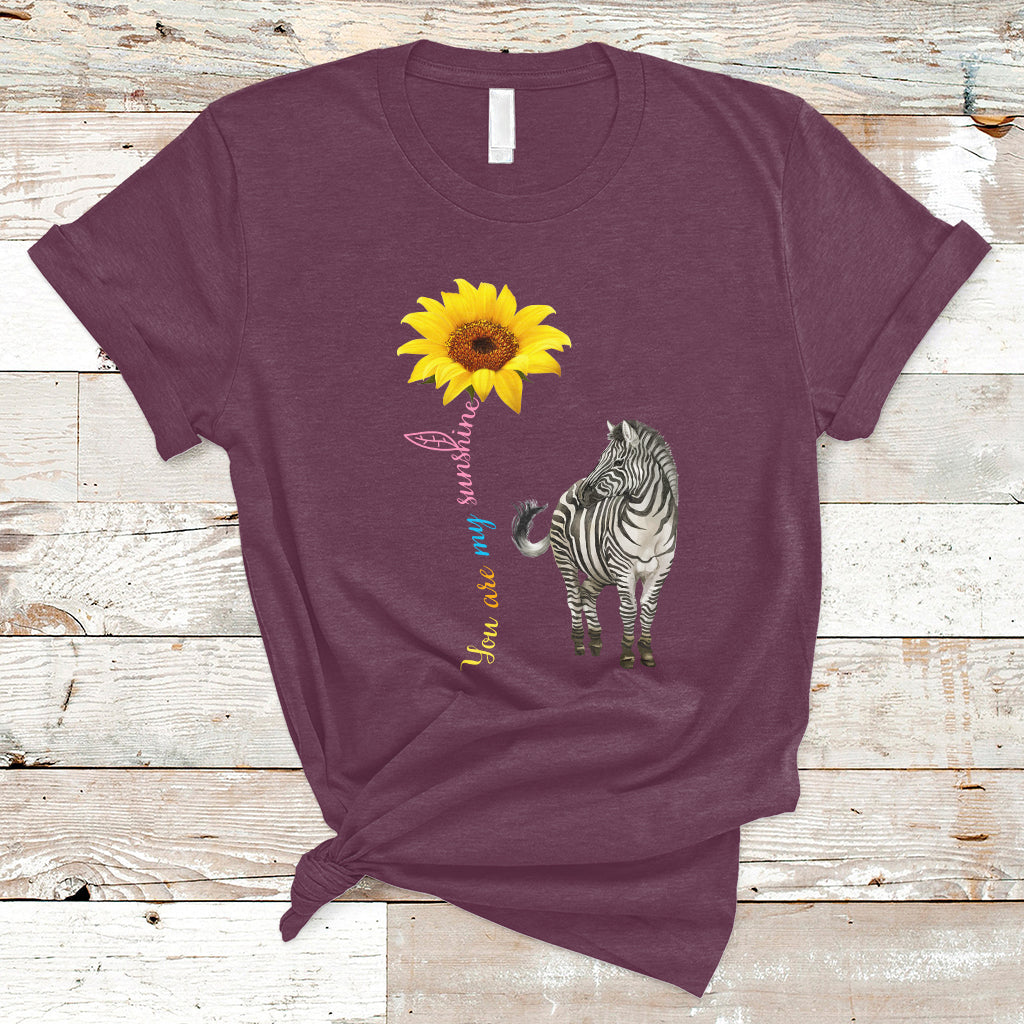 Zebra You Are My Sunshine Rare Disease Warrior Rare Disease Awareness T Shirt - Wonder Print Shop