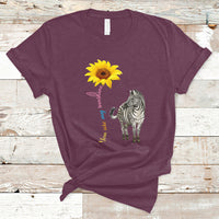 Zebra You Are My Sunshine Rare Disease Warrior Rare Disease Awareness T Shirt - Wonder Print Shop