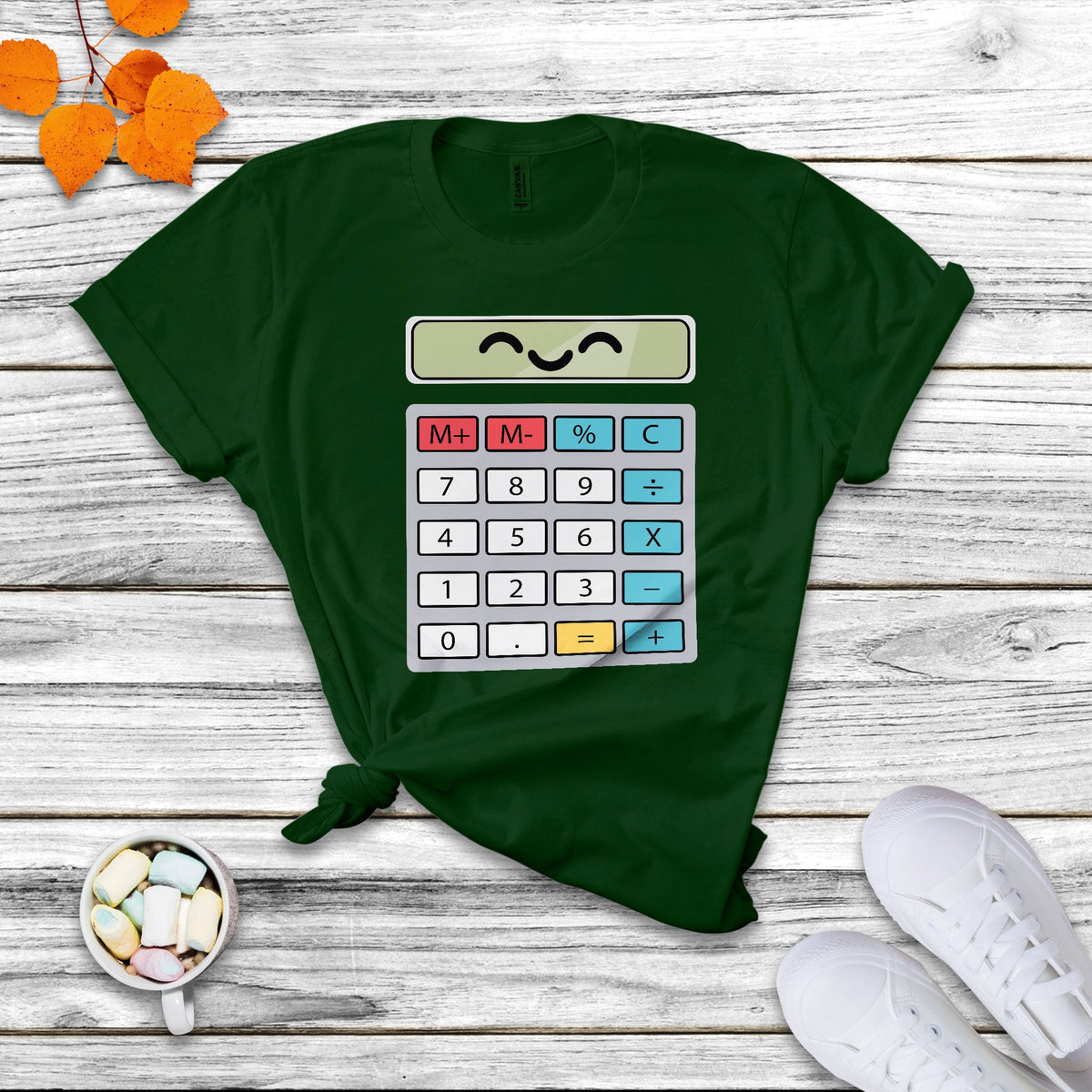 Number Day Math Day Calculator Costume I Am A Calculator Let's Have Fun With The Numbers T Shirt - Wonder Print Shop