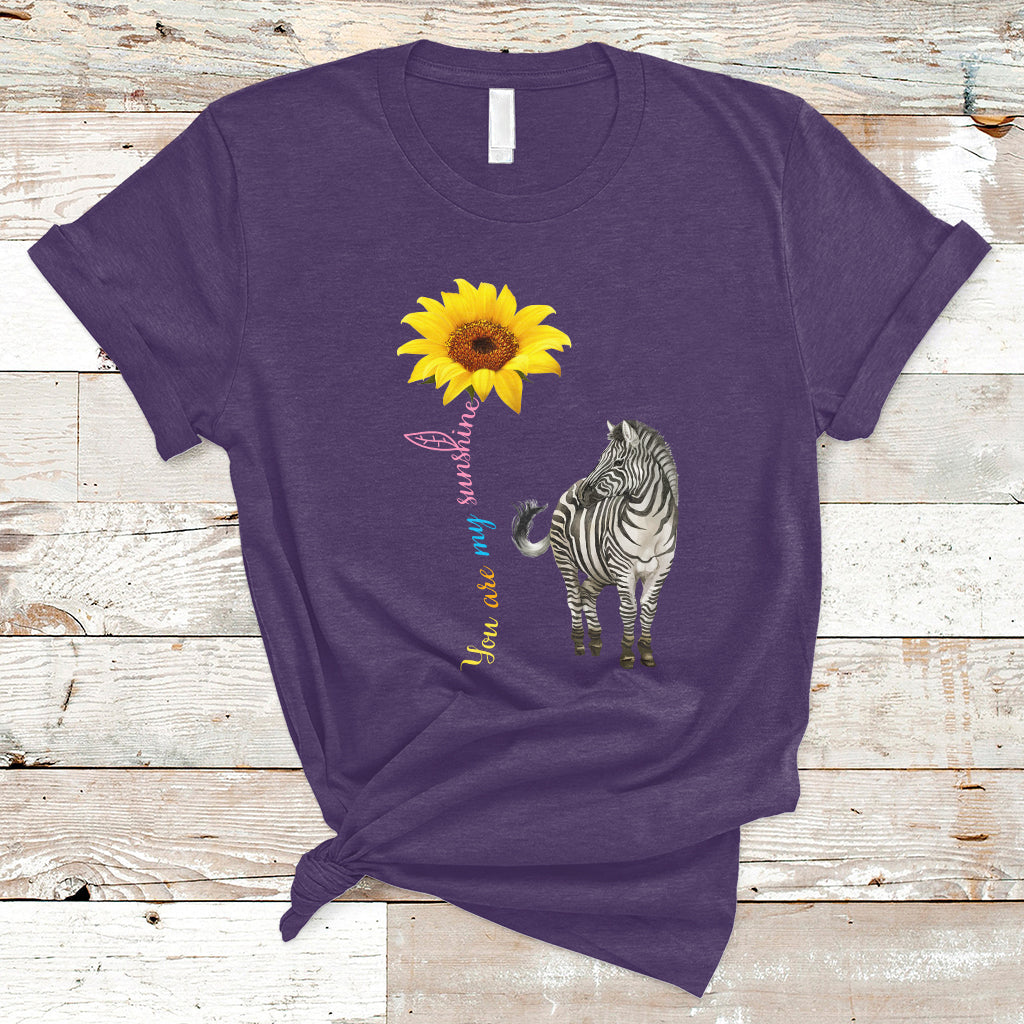 Zebra You Are My Sunshine Rare Disease Warrior Rare Disease Awareness T Shirt - Wonder Print Shop