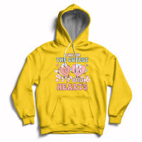 I Care For Cutest Little Hearts Retro Valentines For Nurse Hoodie - Wonder Print Shop
