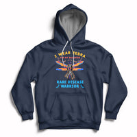 I Wear Zebra For My Daughter Rare Disease Warrior Zebra Ribbon Rare Disease Hoodie - Wonder Print Shop